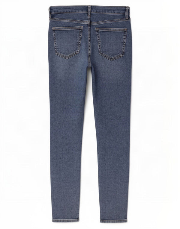 Topshop feminino Jamie Skinny Jeans W28 L27 algodão azul