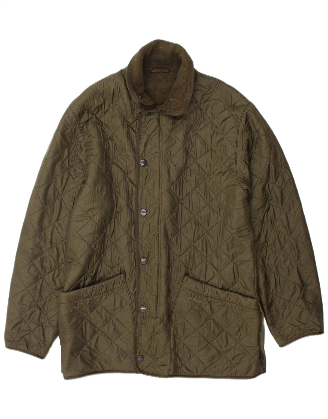 Jaqueta acolchoada masculina Barbour UK 36 poliamida verde pequena