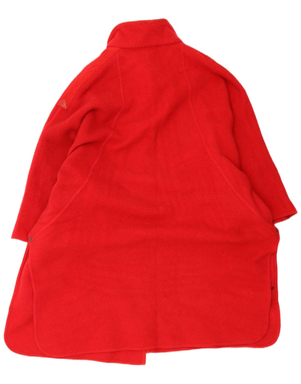 Casaco poncho feminino vintage tamanho único lã nova vermelha