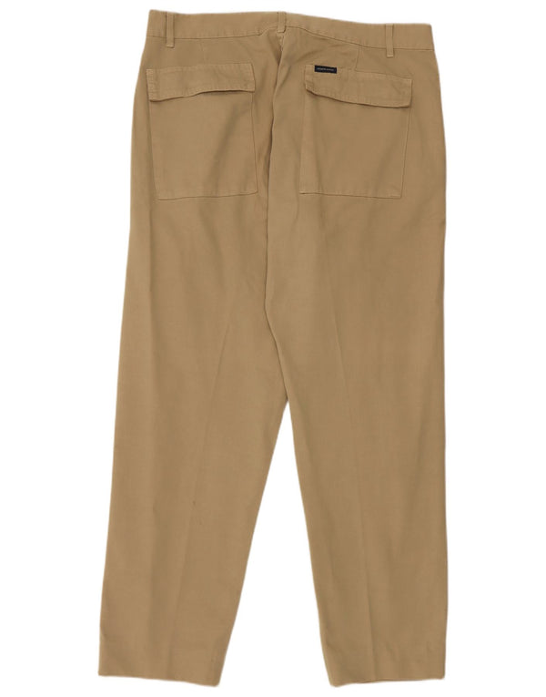 Calça chino reta feminina North Sails IT 54 2XL W38 L30 algodão bege