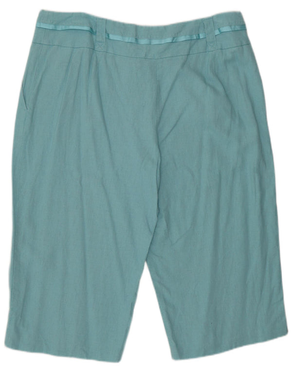 Bermuda Chino Feminina Marks & Spencer Reino Unido 16 Grande W34 Turquesa
