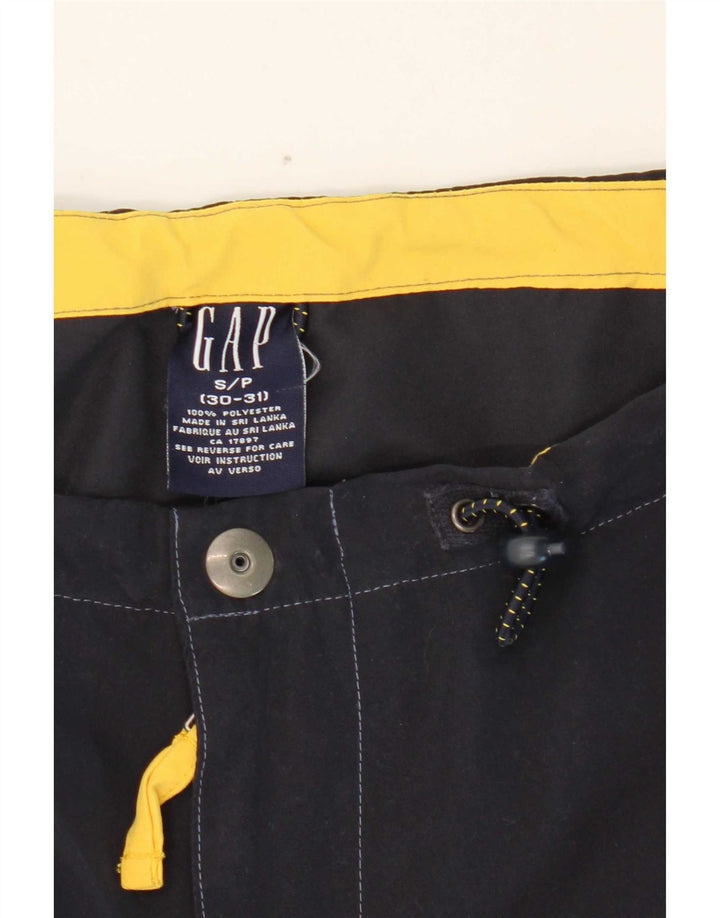 Shorts casuais masculinos Gap pequenos W30 azul marinho poliéster