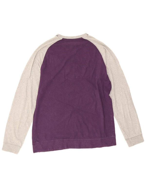 Nike Mens Standard Fit Moletom Jumper UK 42/44 Grande Roxo Colorblock