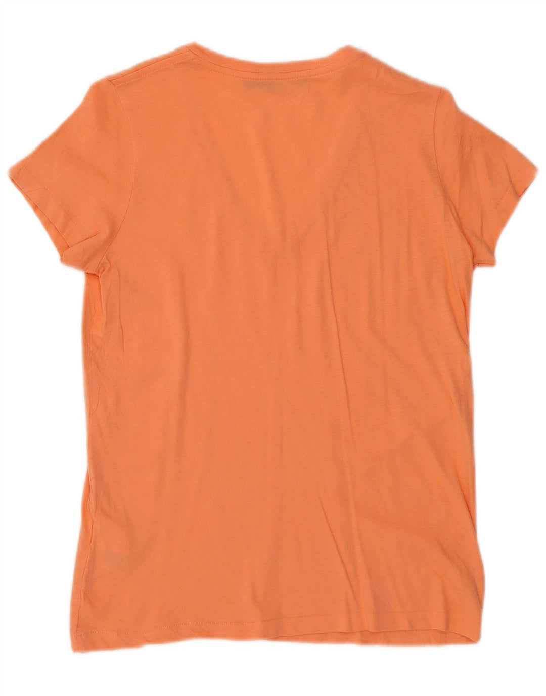 Camiseta feminina Polo Ralph Lauren top pequeno algodão laranja