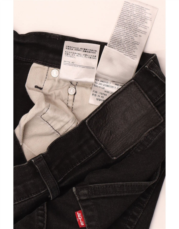 Jeans skinny masculino Levi's W30 L32 algodão preto