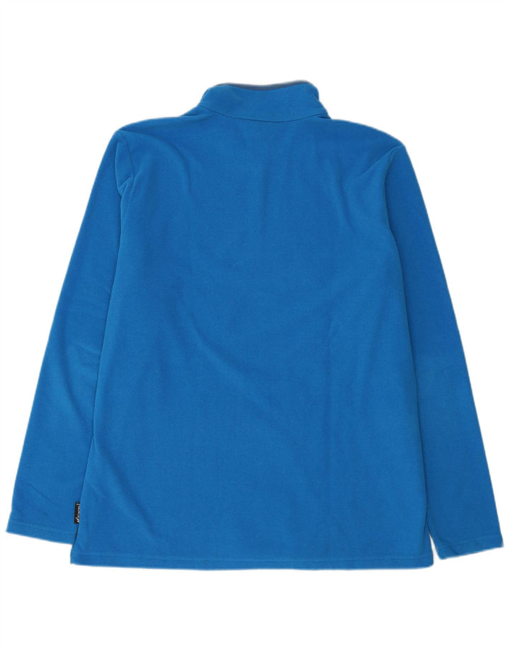 Suéter masculino de lã Jack Wolfskin com zíper e gola 2XL azul poliéster