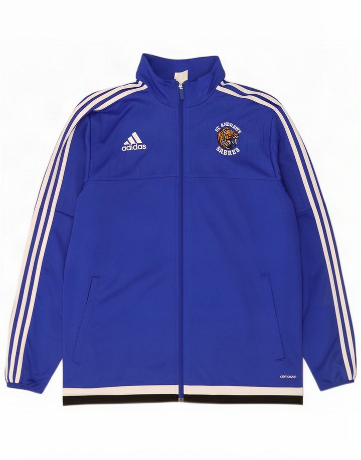 Adidas Mens Climacool Tracksuit Top Jacket Grande Poliéster Azul