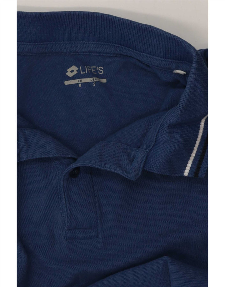 Camisa polo masculina Lotto pequena azul
