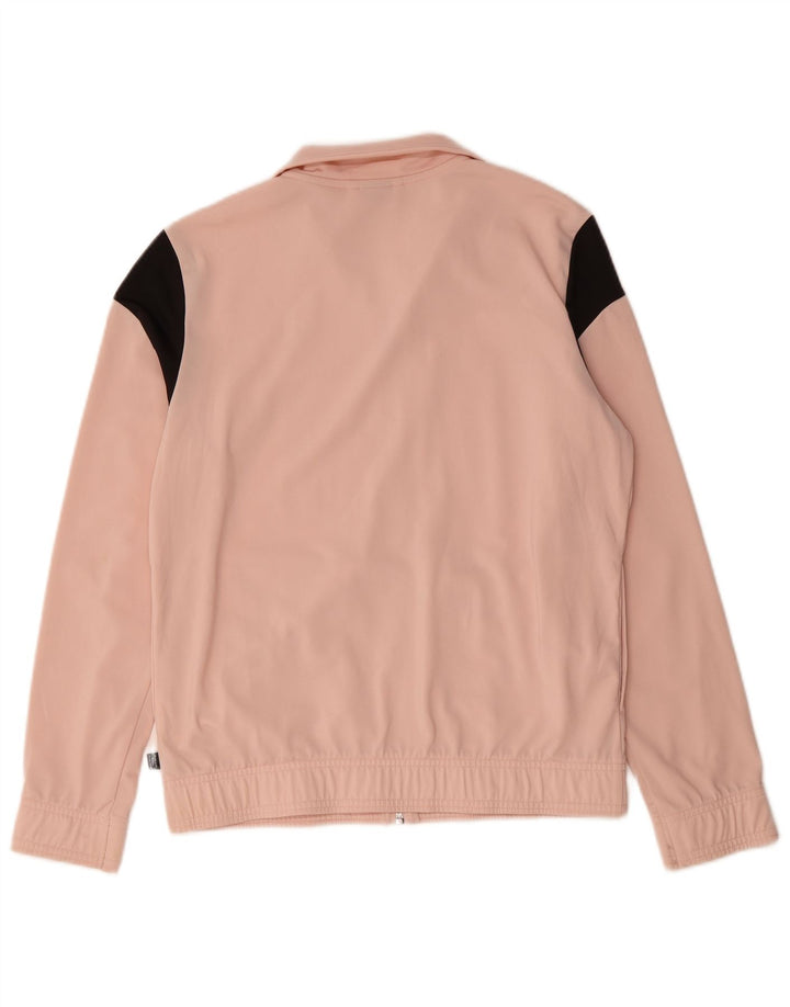 PUMA Mens Tracksuit Top Jacket Pequeno Rosa Colourblock Poliéster