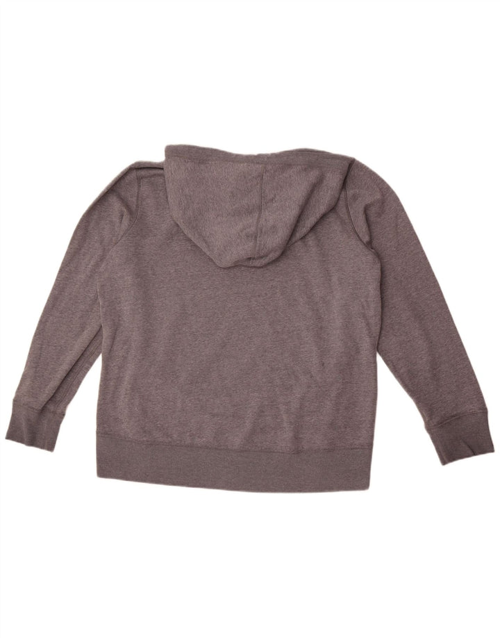 Suéter gráfico masculino Under Armour com capuz grande cinza manchado