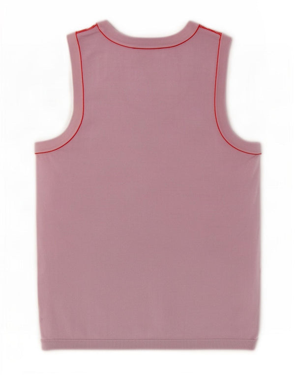 Colete feminino Zara UK 14 grande viscose rosa