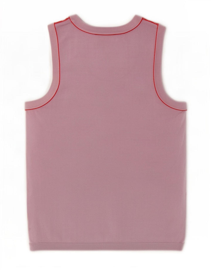 Colete feminino Zara UK 14 grande viscose rosa
