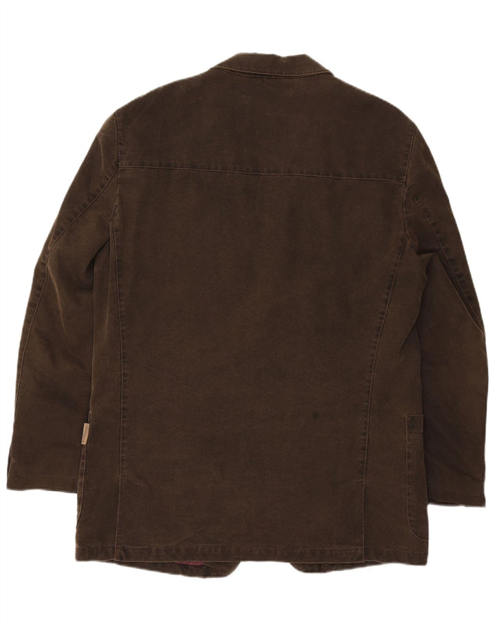Jaqueta blazer masculina Camel Active com 2 botões IT 50 algodão marrom grande