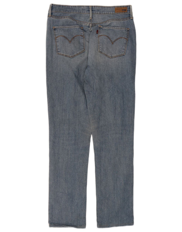 Levi's Womens Demi Curve Classic Rise Slim Jeans W30 L30 Blue Cotton