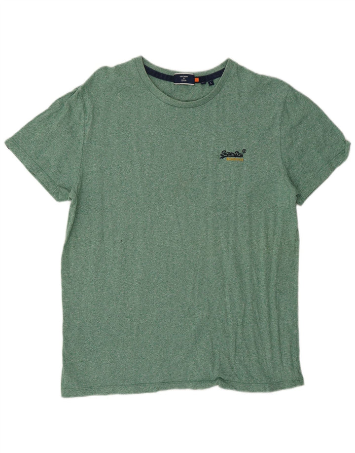 Camiseta masculina Superdry Top grande verde
