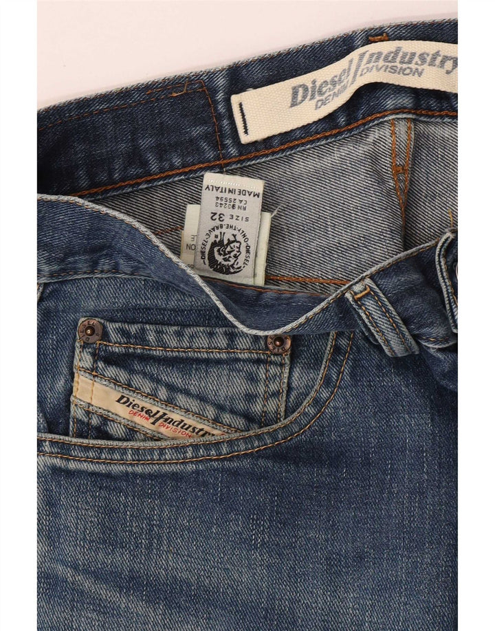 Jeans retos masculinos Diesel W32 L30 algodão azul