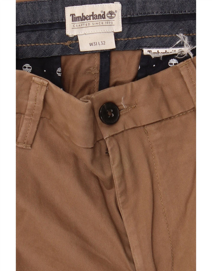 Calça chino reta masculina TIMBERLAND W31 L32 marrom