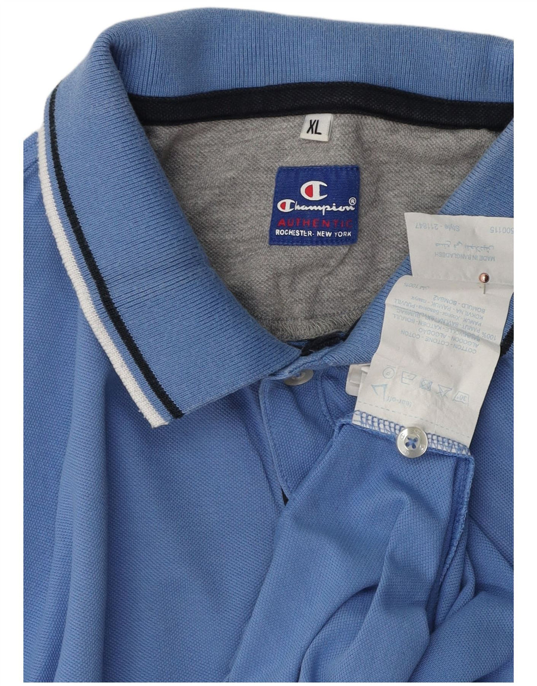 Camisa polo masculina CHAMPION XL algodão azul