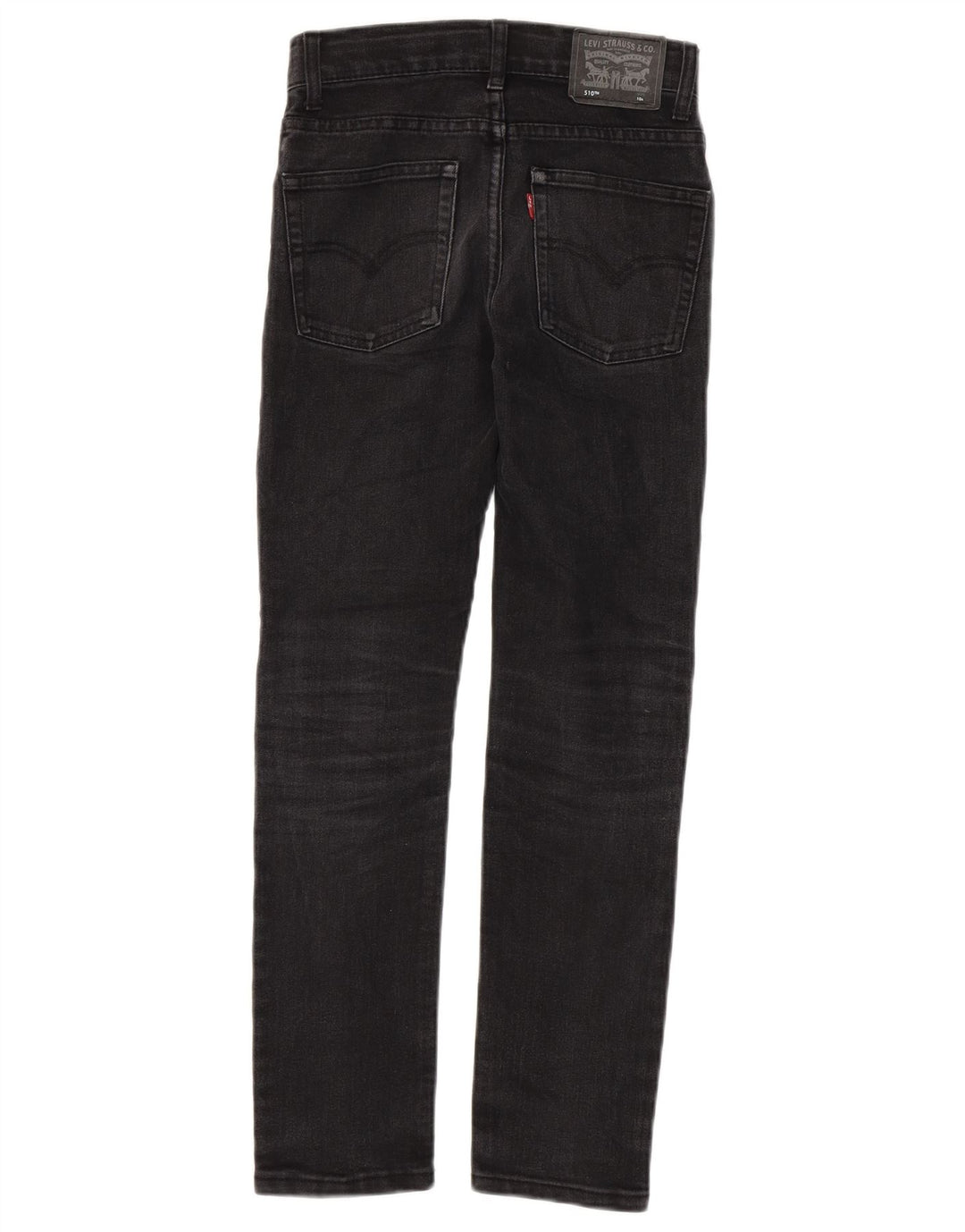 LEVI'S Boys 510 Skinny Jeans 9-10 Anos W26 L27 Algodão Preto