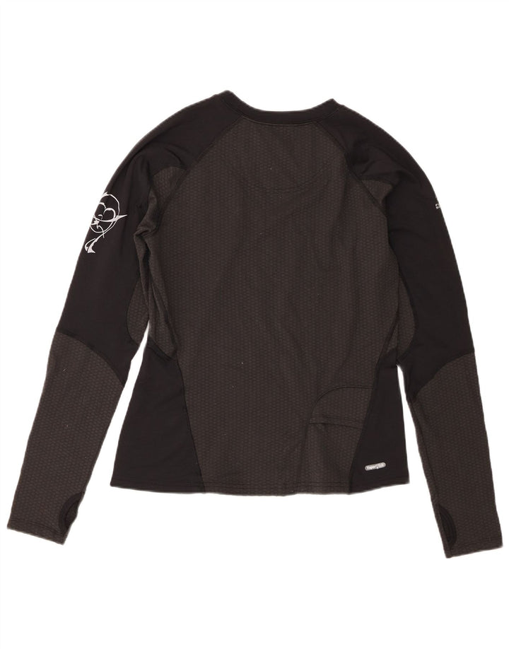 Top gráfico feminino The North Face manga comprida Reino Unido 14 médio preto