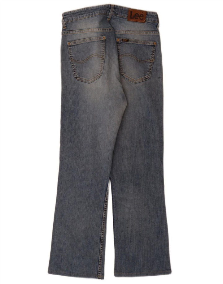 LEE Feminino Cameron Straight Jeans W32 L28 Azul Algodão