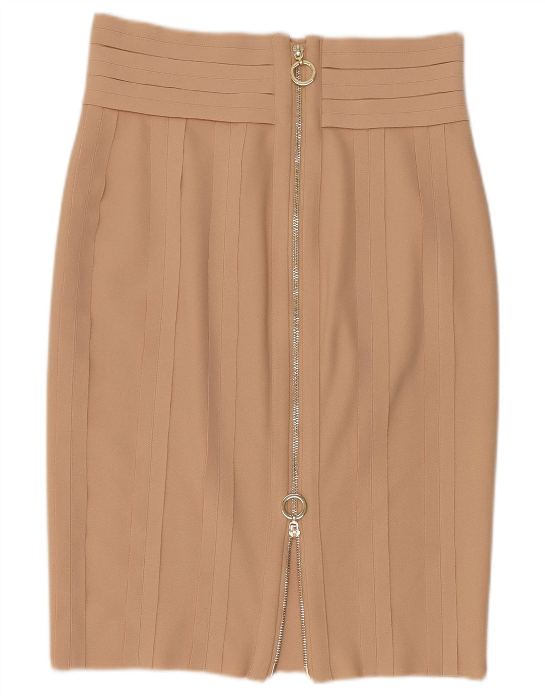 Saia lápis feminina Guess By Marciano grande W32 poliéster bege