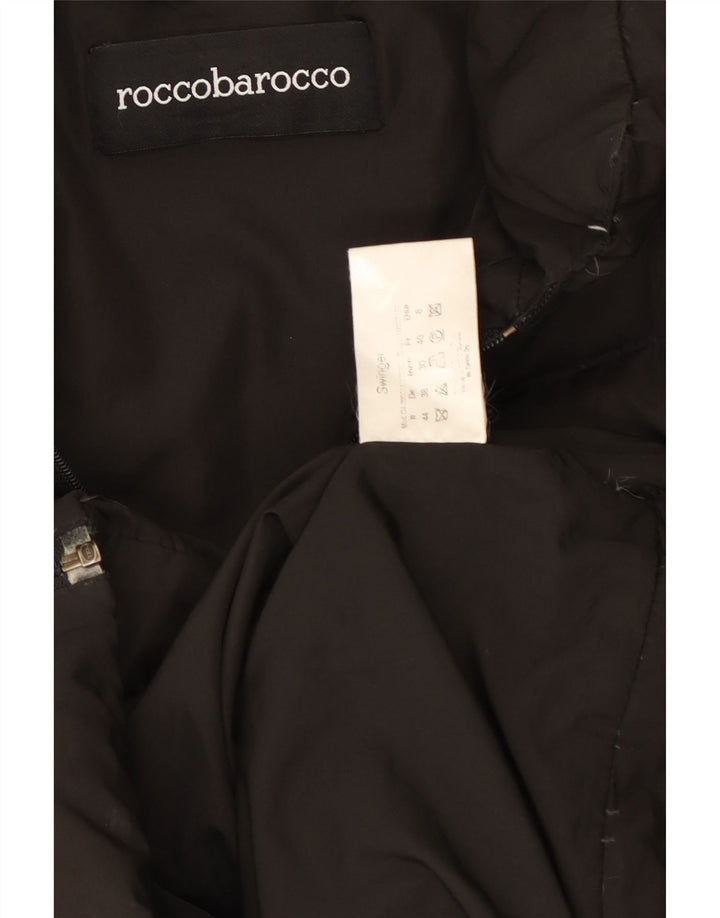 Casaco acolchoado feminino Roccobarocco US 8 médio preto