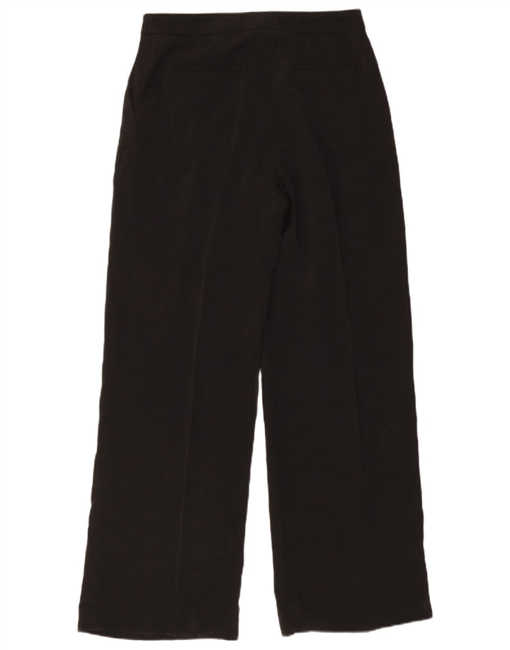 Calça casual feminina Zara Pegged médio W28 L32 poliéster preto