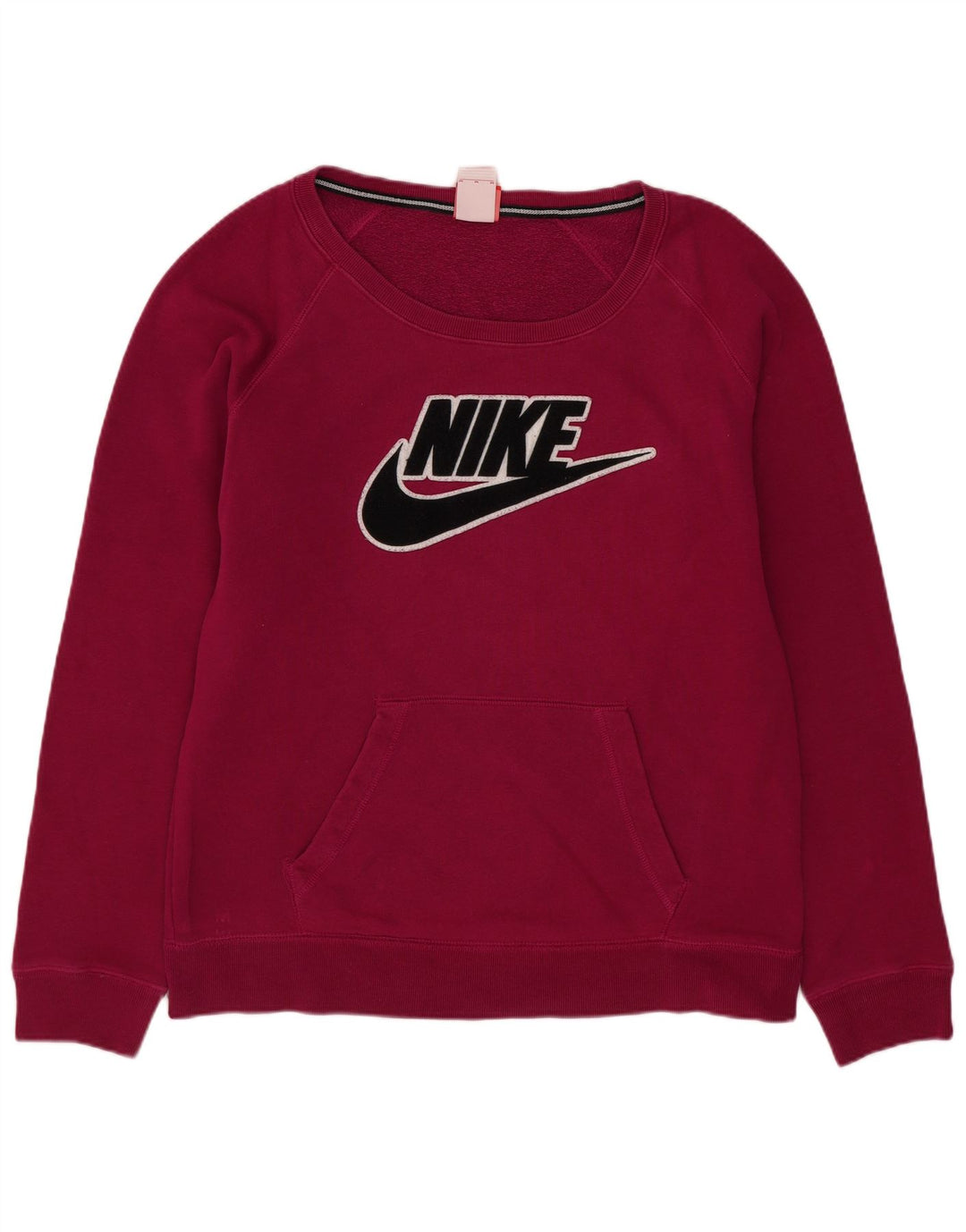 Moletom gráfico feminino Nike Jumper UK 14 médio rosa algodão