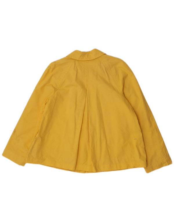 Zara Womens Bomber Jacket UK 16 Grande Algodão Amarelo