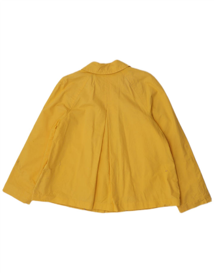 Zara Womens Bomber Jacket UK 16 Grande Algodão Amarelo