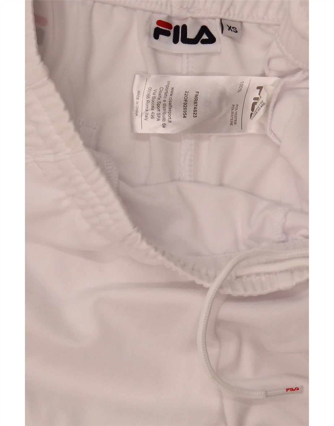 Fila Mens Graphic Sport Shorts XS Poliéster Branco