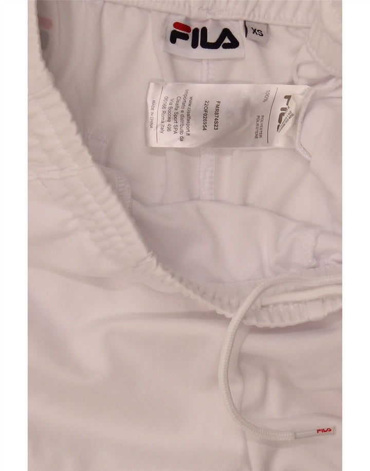 Fila Mens Graphic Sport Shorts XS Poliéster Branco