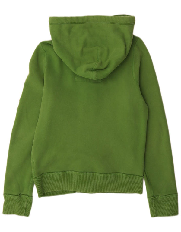 Abercrombie & Fitch Jaqueta masculina com capuz gráfico com capuz e jaqueta pequena verde