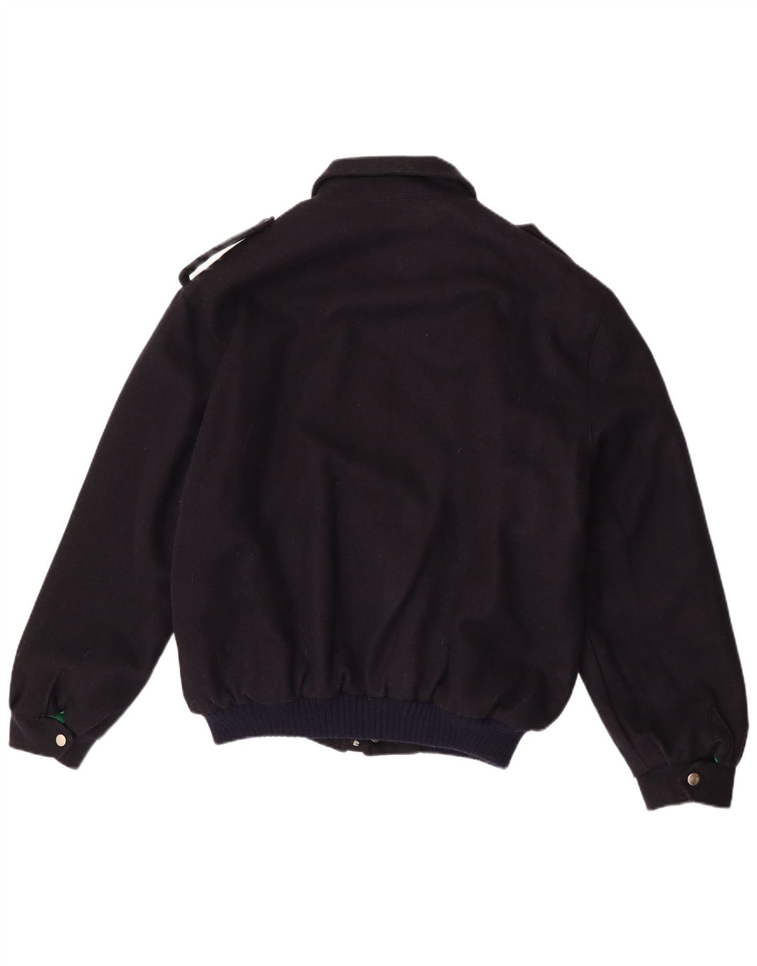 Jaqueta bomber militar masculina vintage UK 40 grande azul marinho