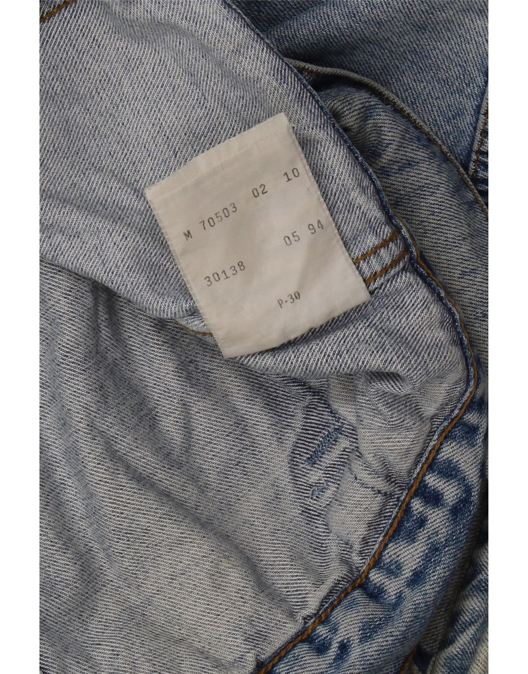 Jaqueta jeans masculina Levi's UK 38 algodão azul médio