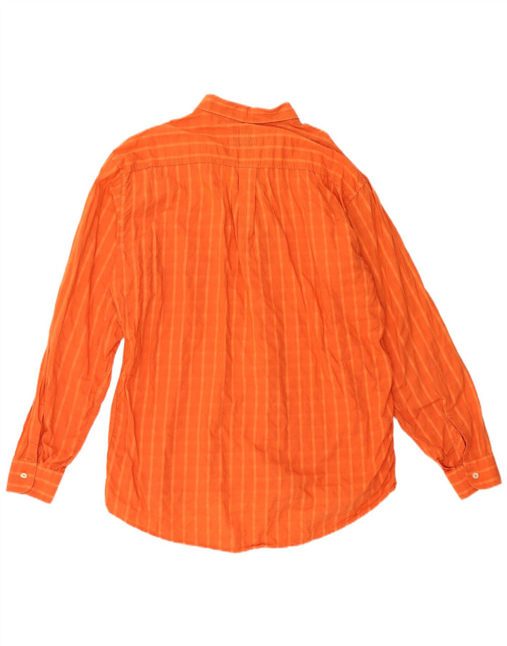 Camisa masculina Levi's XL laranja xadrez algodão