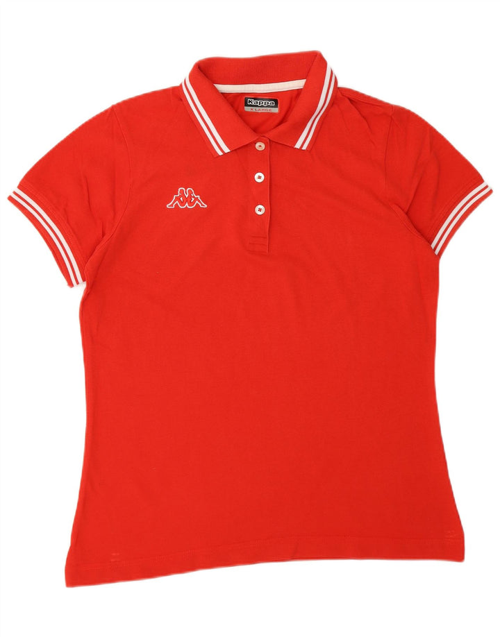 KAPPA Womens Polo Shirt UK 18 XL Red
