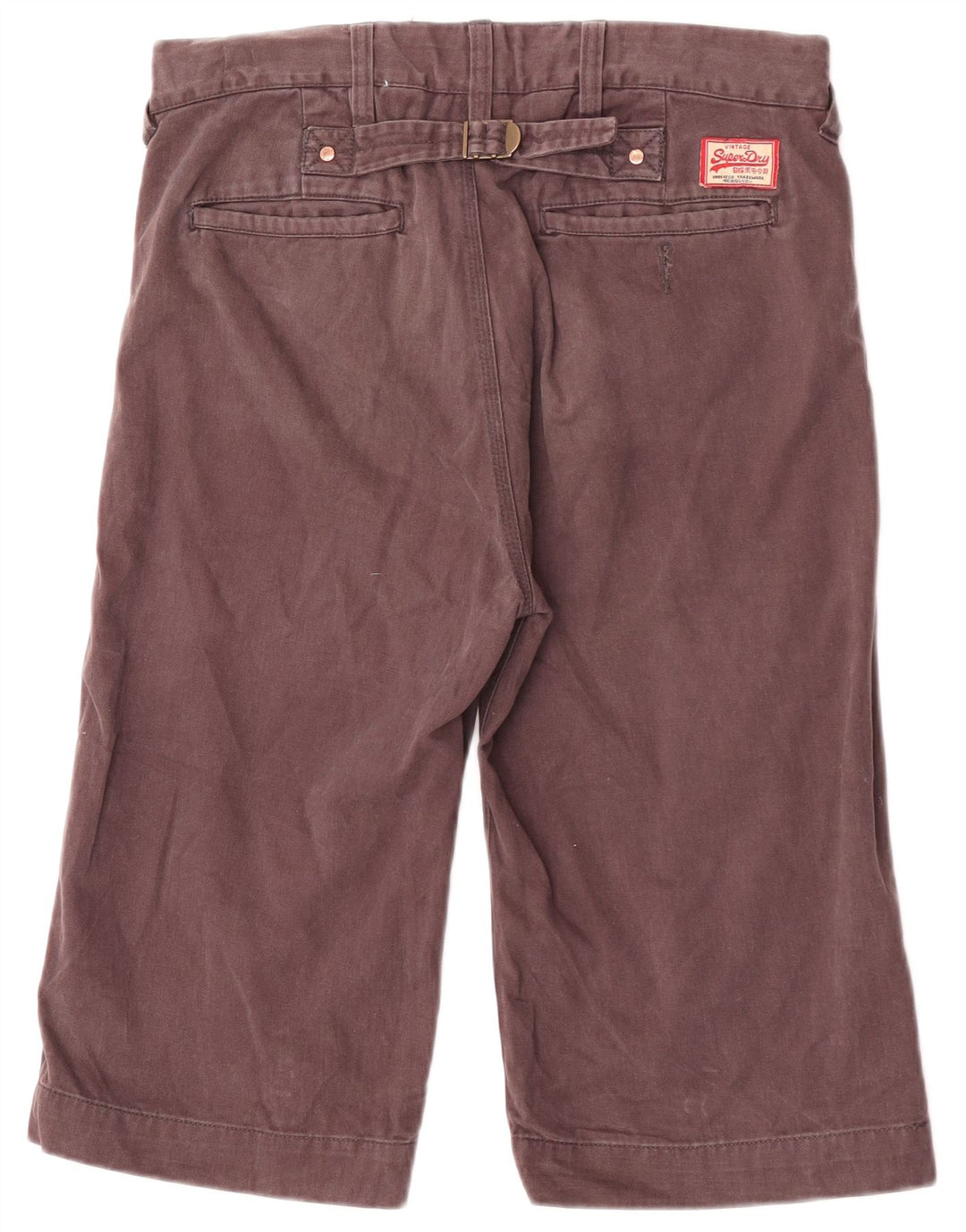 Shorts Chino Masculino Superdry W30 Algodão Marrom Médio
