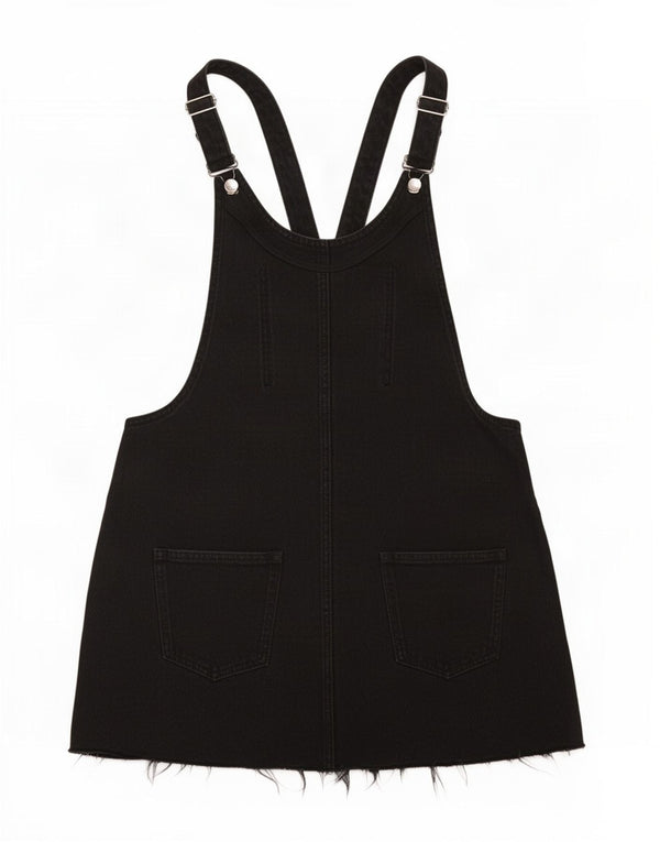 Zara Macacão feminino saia jeans grande W30 preto