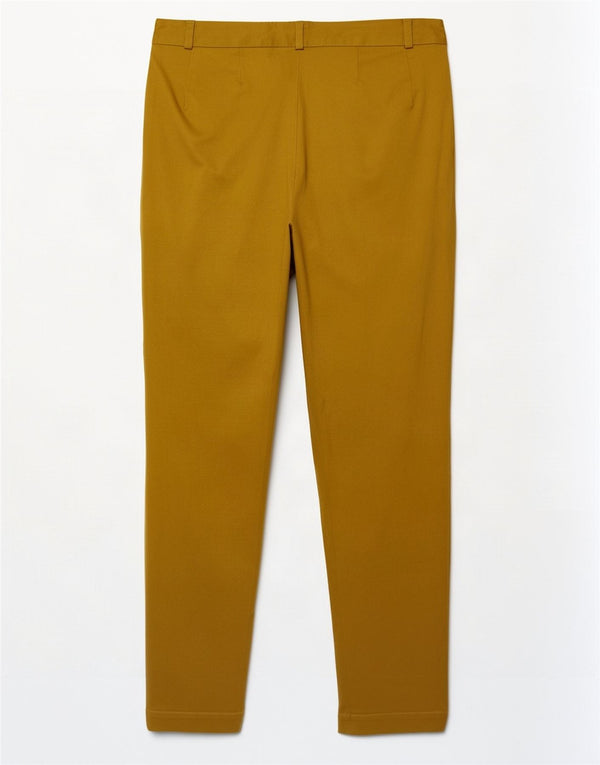Calça Chino Feminina Marks & Spencer Reino Unido 10 Pequeno W28 L26 Amarelo