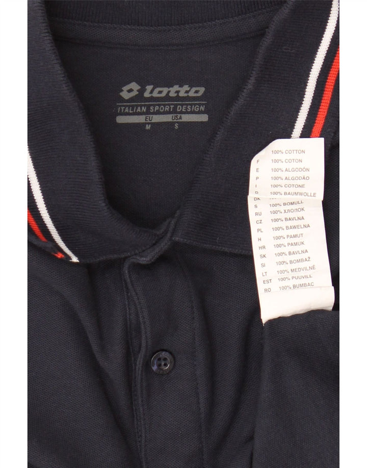 Camisa polo masculina Lotto médio algodão azul marinho