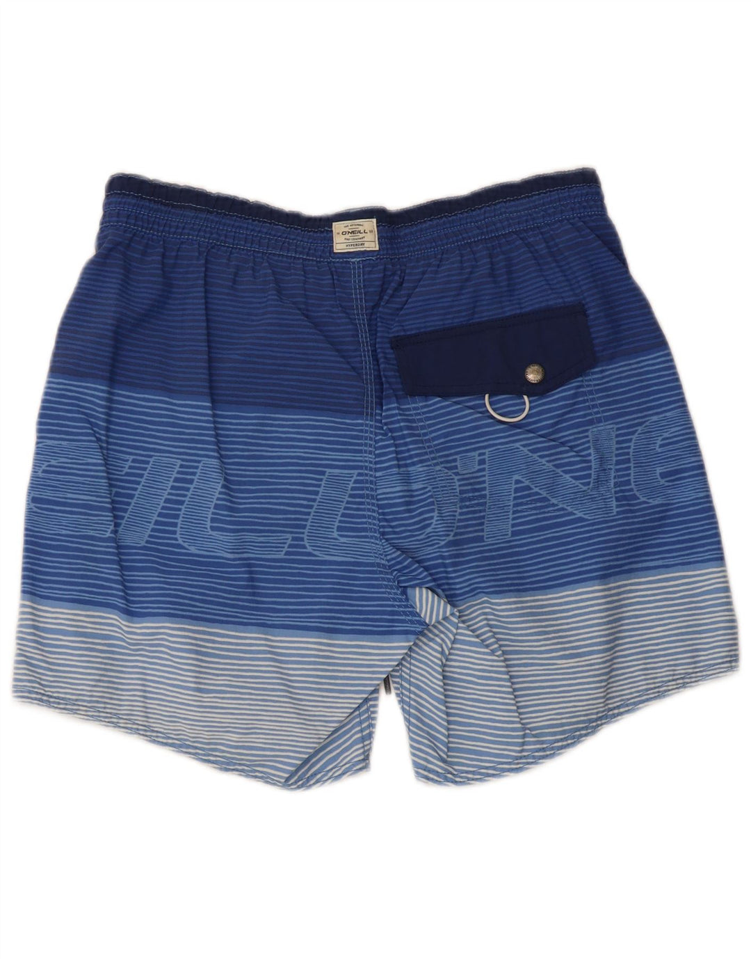 Shorts de natação masculino O'Neill com listras azuis médias
