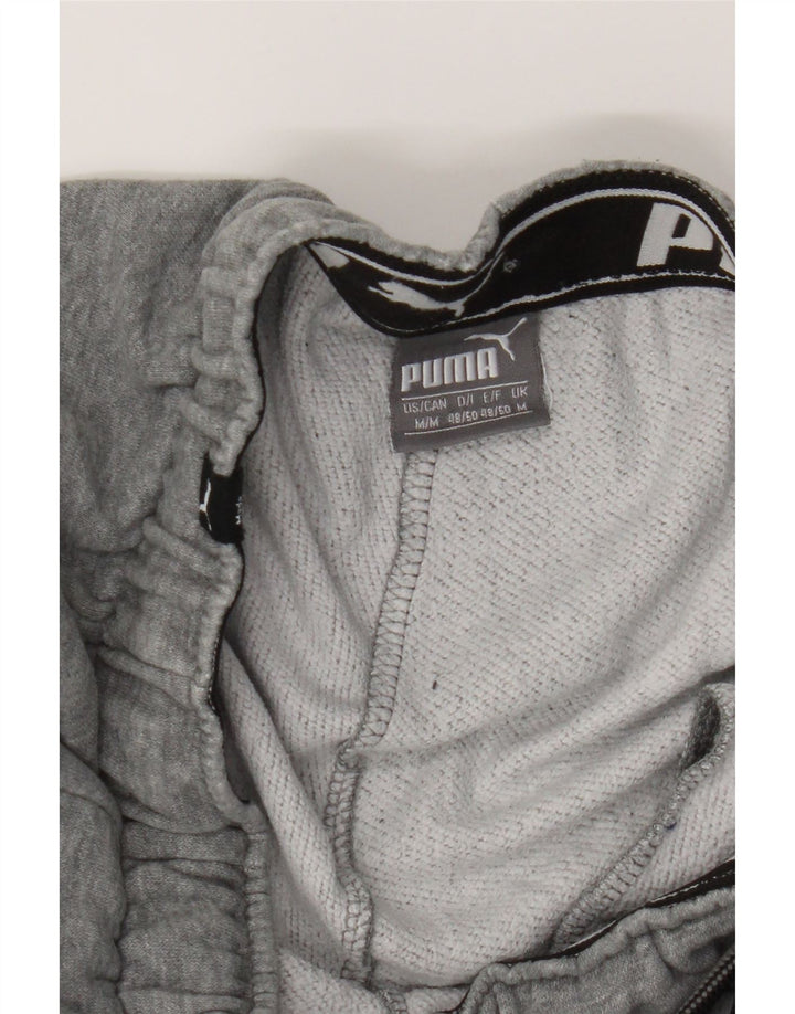 PUMA Mens Graphic Tracksuit Trousers Joggers Medium Grey Cotton Vintage Puma and Second-Hand Puma from Messina Hembry 