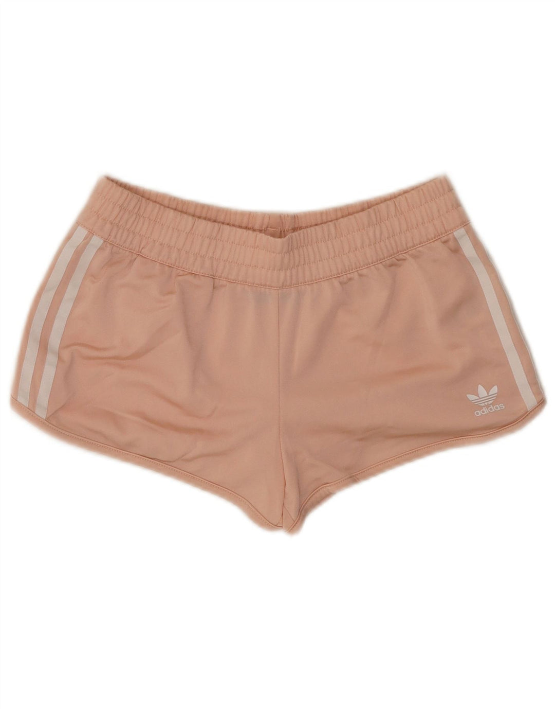 Shorts esportivos femininos Adidas UK 10 pequeno rosa poliéster