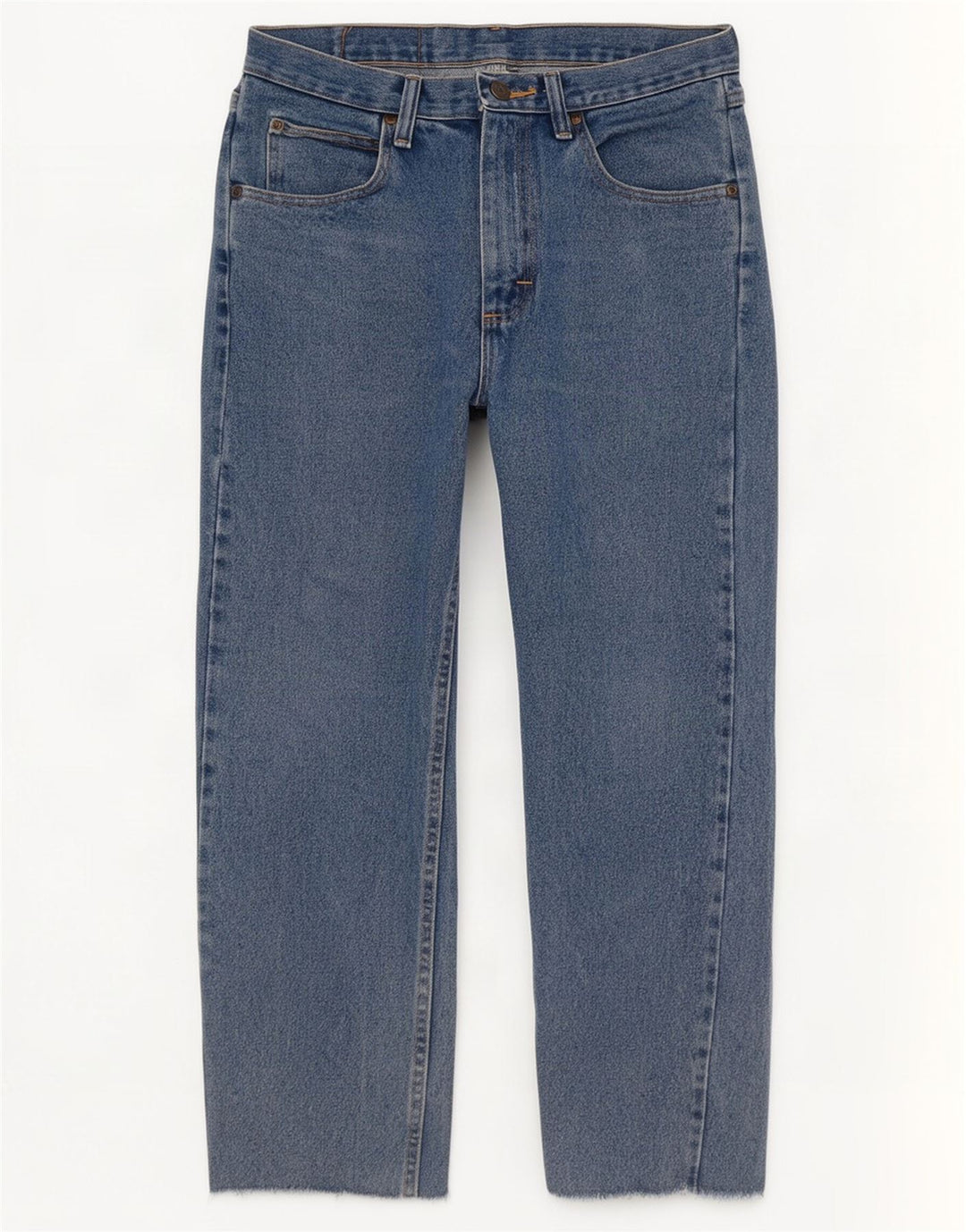 Wrangler Mens Straight Jeans W31 L27 Azul Algodão