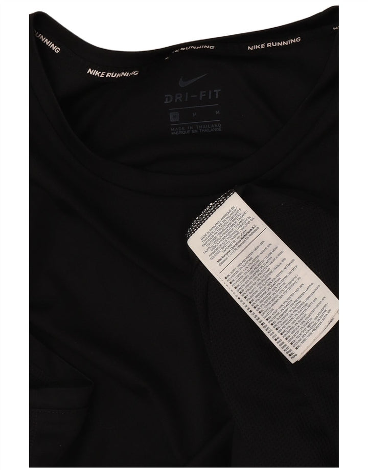 Nike Womens Dri Fit Vest Top UK 14 Médio Preto Poliéster