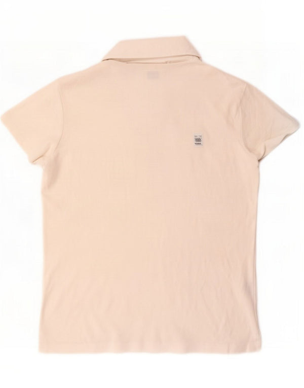 Camisa polo feminina Ralph Lauren Reino Unido 14 grande algodão branco