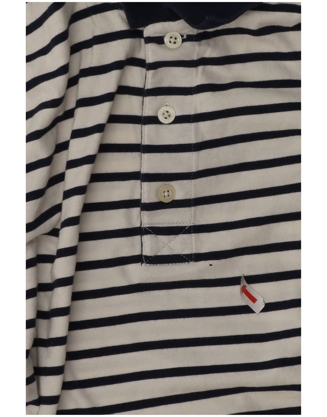 Camisa polo masculina Lyle & Scott grande algodão listrado branco
