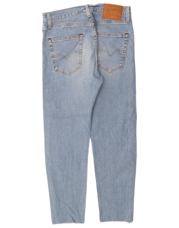 Jeans feminino Levi's 512 Tapered Slim recortado W29 L26 algodão azul